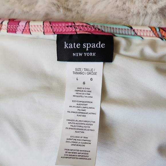 NWT Kate Spade Colorful Swirl Bikini Set-Size Large - Picture 2 of 6
